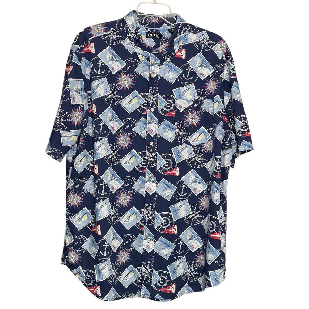 Men's Chaps Classic- Fit Easy- Care Button-Down Shirt